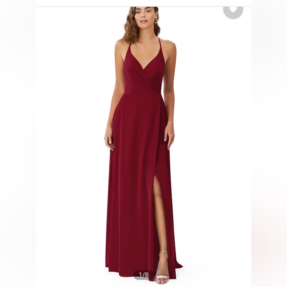 Azazie Dresses & Skirts - Azazie “Davis” Burgundy Dress